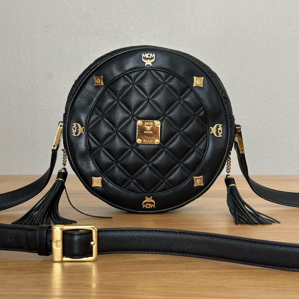 MCM quilted tambuorine Crossbody bag